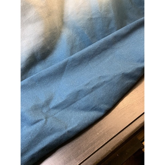 Athleta Tote Bag Gym‎ Blue Ombre Large Canvas Shopping Bag 18x13 Travel Open - Picture 5 of 12